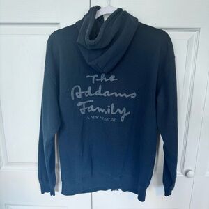 Addams Family the Musical Broadway Black Zip Up Encore Dark Gray Hoodie MEDIUM